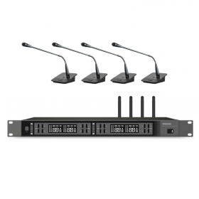 四通道無線會(huì)議話筒 ATW-1004D4